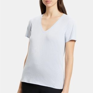 THEORY V-Neck Tee in Pima Cotton NWT